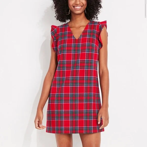 Vineyard vines top tartan dress